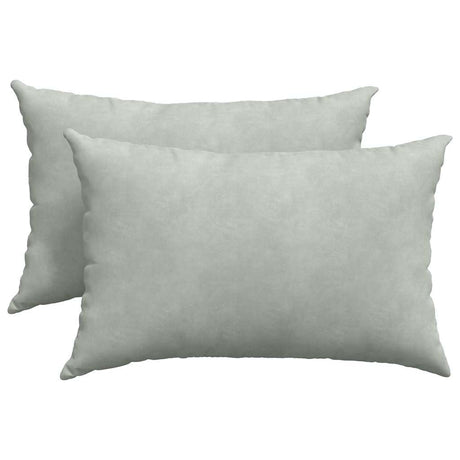 Vidaxl sofa kussens 2 stuks lichtgrijs 60 x 40 cm cordstof