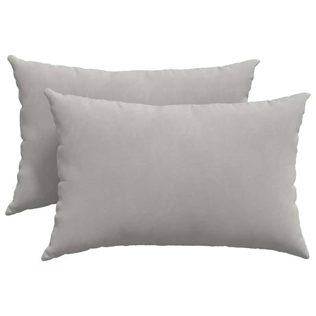 Vidaxl sofa kussens 2 stuks lichtgrijs 60 x 40 cm stof