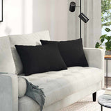 Vidaxl sofa kussens 2 stuks zwart 60 x 40 cm stof