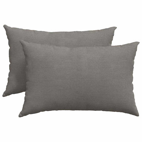 Vidaxl sofa kussens 2 stuks lichtgrijs 60 x 40 cm cordstof