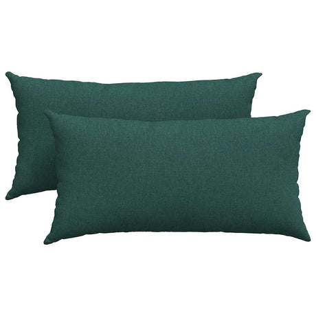 Vidaxl sofa kussens 2 pcs donkergroen 80 x 40 cm stof