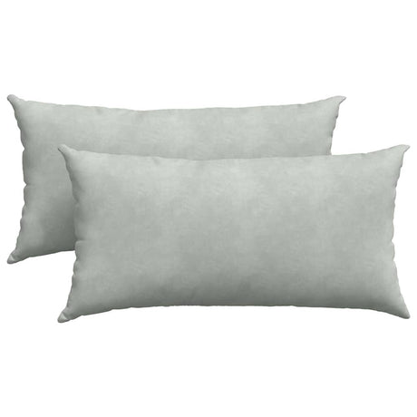 Vidaxl sofa kussens 2 stuks lichtgrijs 80 x 40 cm cordstof