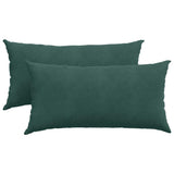 Vidaxl sofa kussens 2 stuks donkergroen 80 x 40 cm cordstof