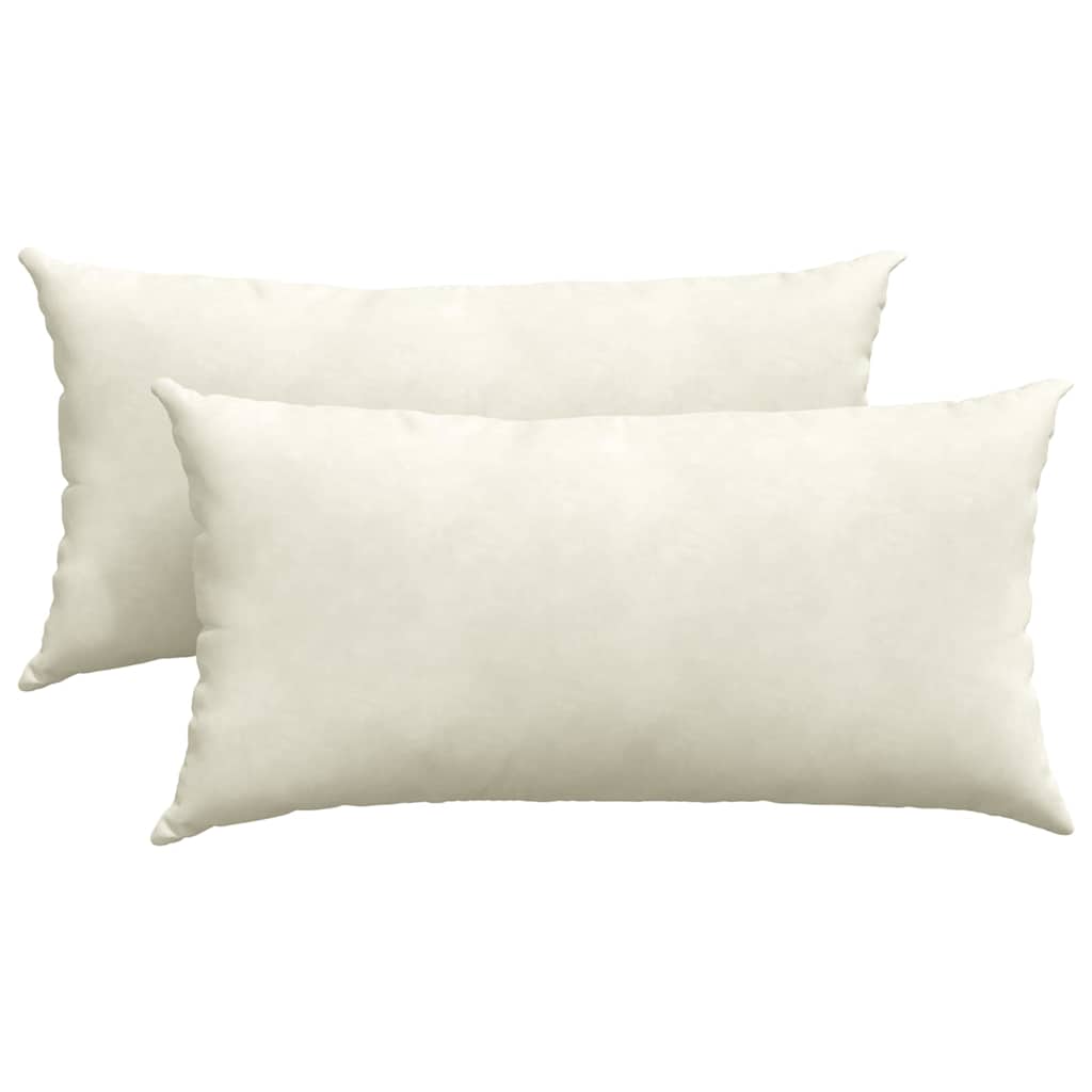 Vidaxl sofa kussens 2 stuks crème 80 x 40 cm cordstof