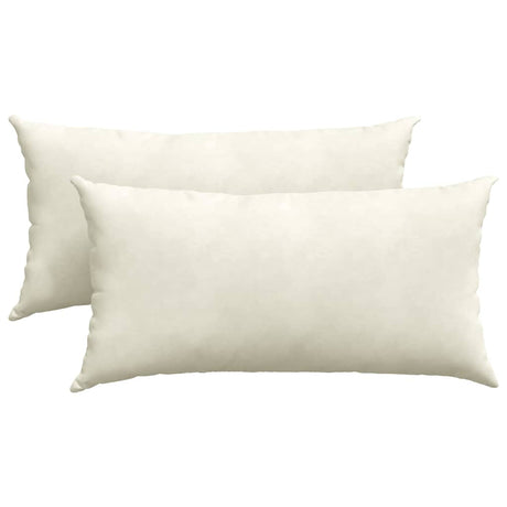 Vidaxl sofa kussens 2 stuks crème 80 x 40 cm cordstof