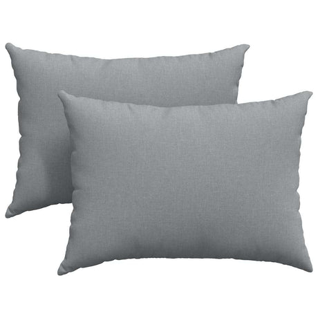 Vidaxl sofa kussens 2 pcs lichtgrijs 70 x 50 cm stof