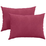 Vidaxl sofa kussens 2 stuks wijnrood 70 x 50 cm cordstof