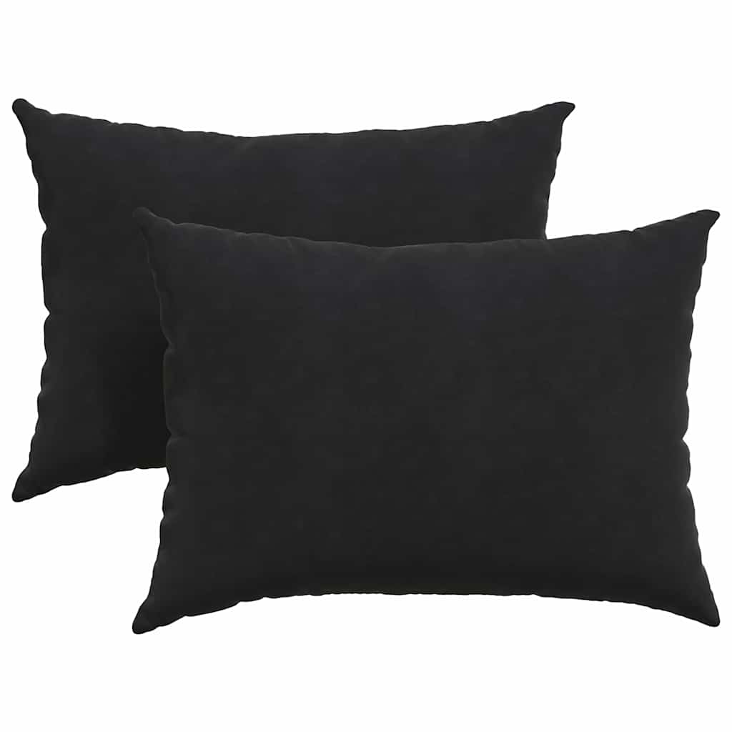Vidaxl sofa kussens 2 stuks zwart 70 x 50 cm cordstof