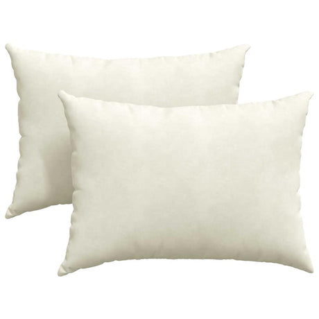 Vidaxl sofa kussens 2 stuks crème 70 x 50 cm cordstof