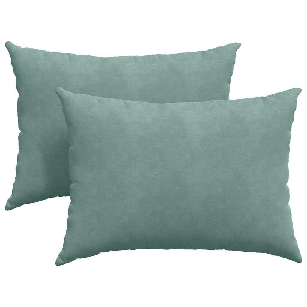 Vidaxl sofa kussens 2 stuks zeegroen 70 x 50 cm cordstof