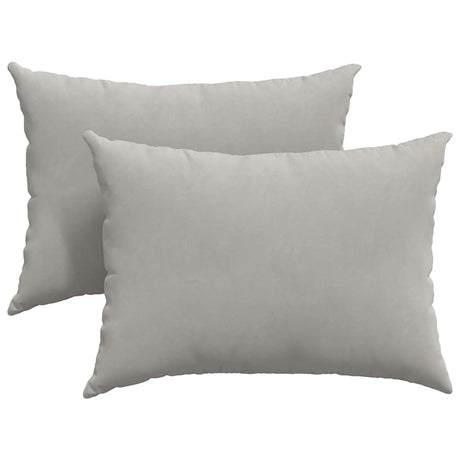 Vidaxl sofa kussens 2 stuks lichtgrijs 70 x 50 cm stof