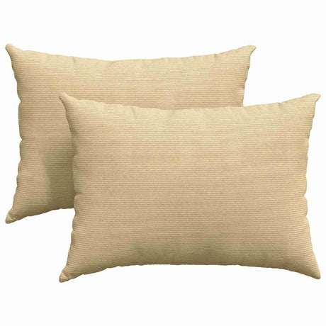 Vidaxl sofa kussens 2 stuks grijs groen 70 x 50 cm cordstof