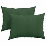 Vidaxl sofa kussens 2 stuks donkergroen 70 x 50 cm cordstof