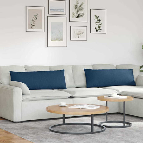 Vidaxl sofa kussens 2 pcs blauw 120 x 40 cm stof