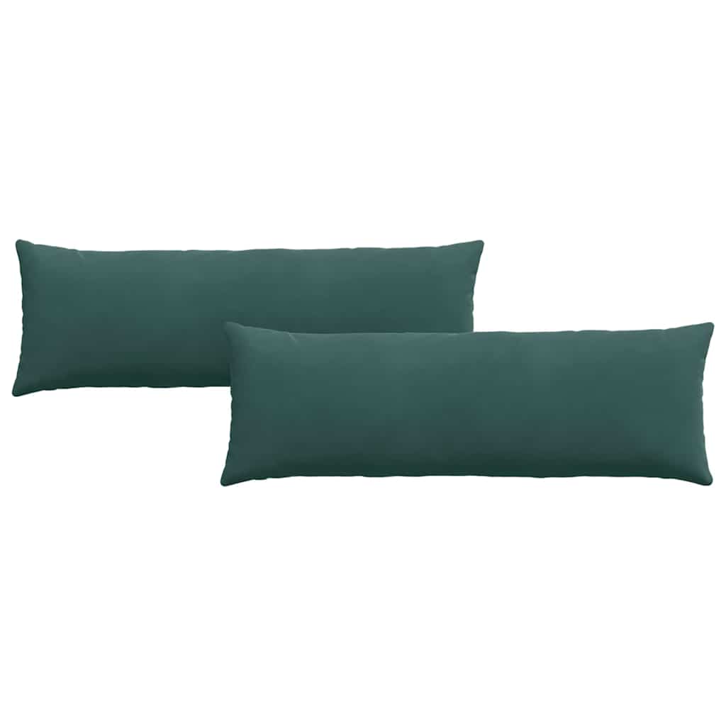 Vidaxl sofa kussens 2 stuks donkergroen 120 x 40 cm cordstof