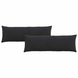 Vidaxl sofa kussens 2 stuks zwart 120 x 40 cm cordstof