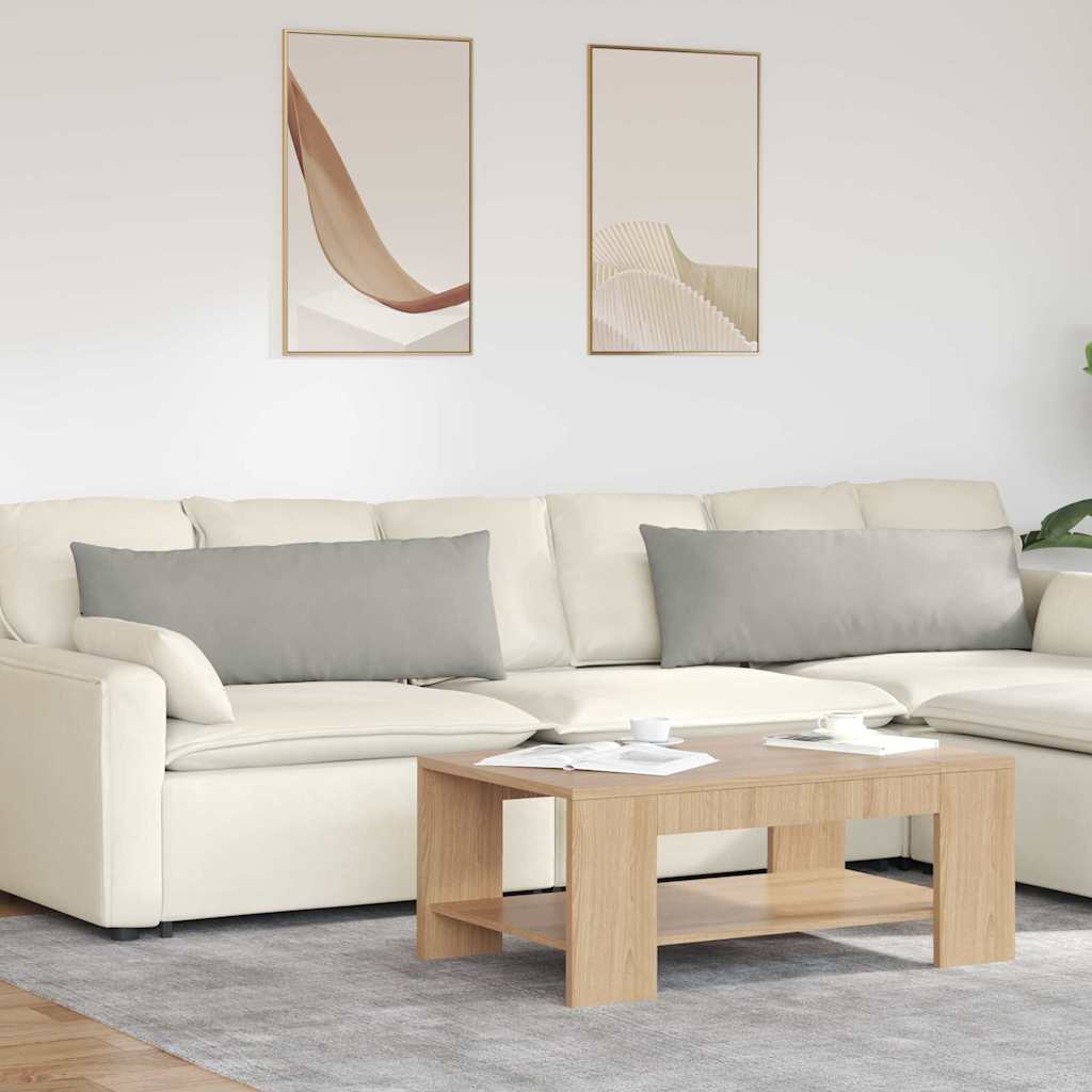 Vidaxl sofa kussens 2 stuks lichtgrijs 120 x 40 cm stof