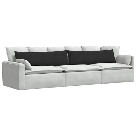 Vidaxl sofa kussens 2 pcs zwart 145 x 40 cm stof