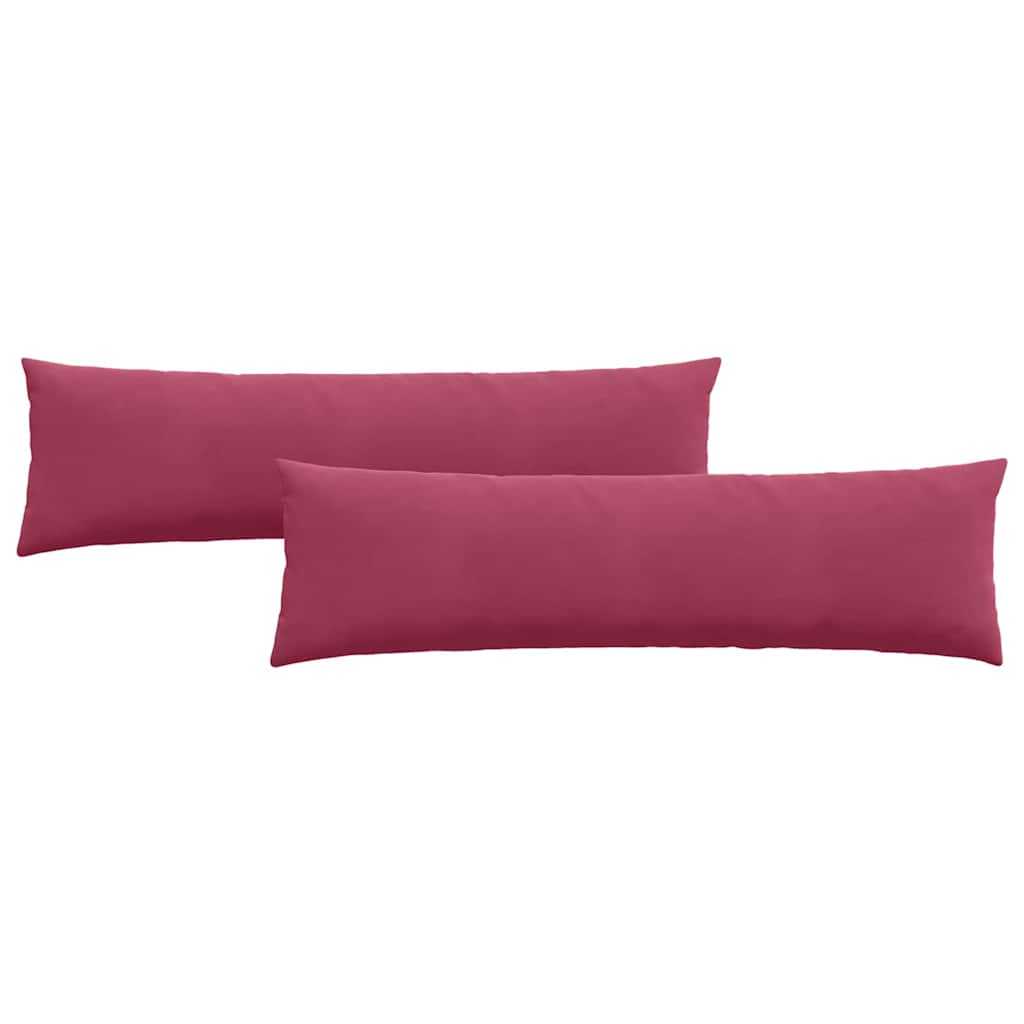 Vidaxl sofa kussens 2 stuks wijnrood 145 x 40 cm cordstof