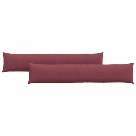 Vidaxl sofa kussens 2 pcs wijnrood 200 x 40 cm stof