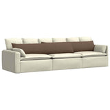 Vidaxl sofa kussens 2 pcs bruin 200 x 40 cm stof