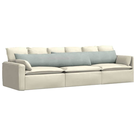 Vidaxl sofa kussens 2 stuks lichtgrijs 200 x 40 cm cordstof