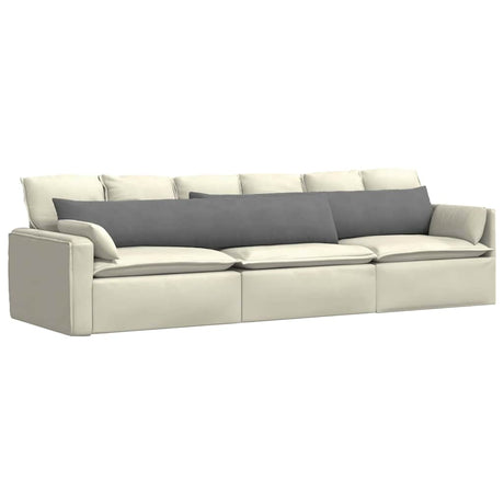 Vidaxl sofa kussens 2 stuks donkergrijs 200 x 40 cm stof