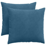 Vidaxl sofa kussens 2 stuks blauw 45 x 45 cm cordstof