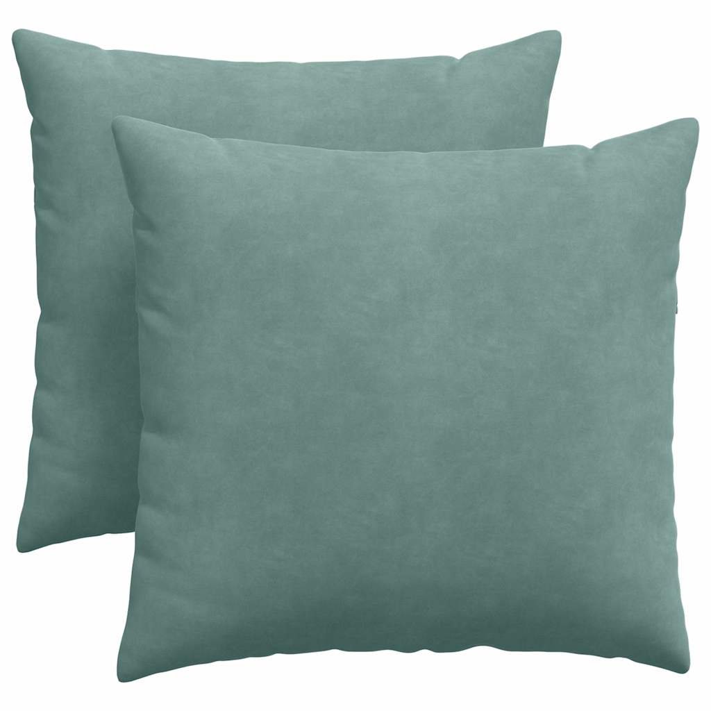 Vidaxl sofa kussens 2 stuks zeegroen 45 x 45 cm cordstof