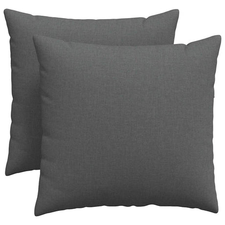 Vidaxl sofa kussens 2 pcs donkergrijs 50 x 50 cm stof
