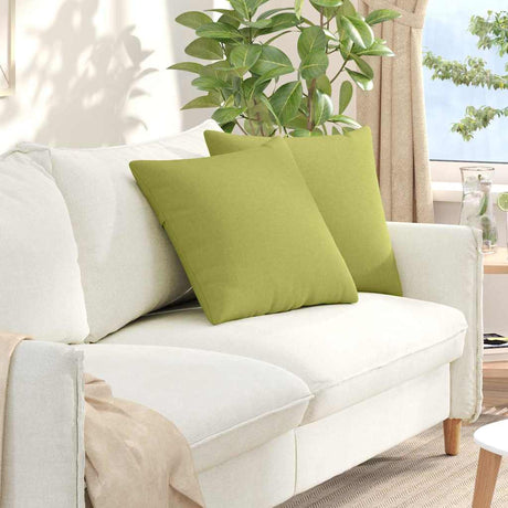 Vidaxl sofa kussens 2 pcs lichtgroen 50 x 50 cm stof
