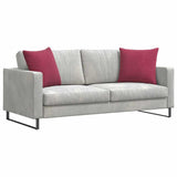 Vidaxl sofa kussens 2 stuks wijnrood 50 x 50 cm cordstof