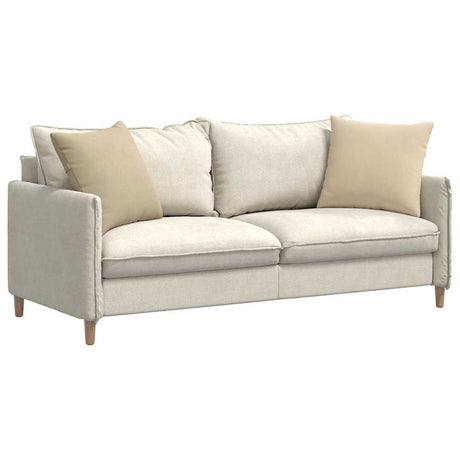 Vidaxl sofa kussens 2 stuks crème 50 x 50 cm stof