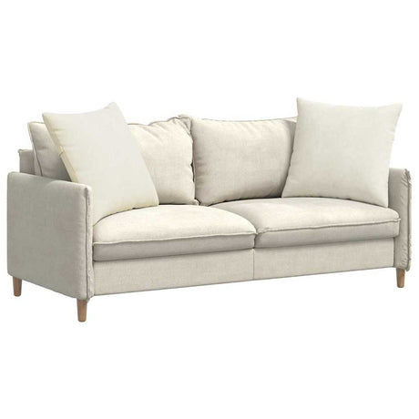 Vidaxl sofa kussens 2 stuks crème 60 x 60 cm cordstof