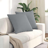Vidaxl sofa kussens 2 pcs lichtgrijs 80 x 80 cm stof