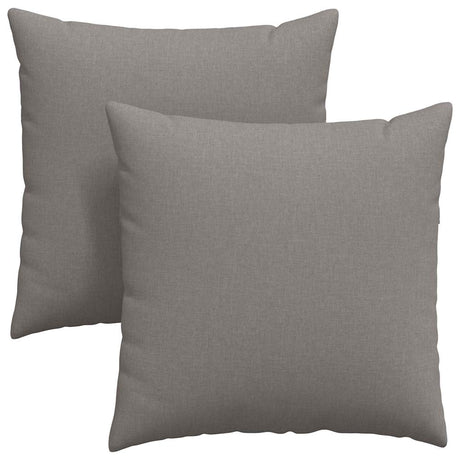 Vidaxl sofa kussens 2 pcs taupe 80 x 80 cm stof