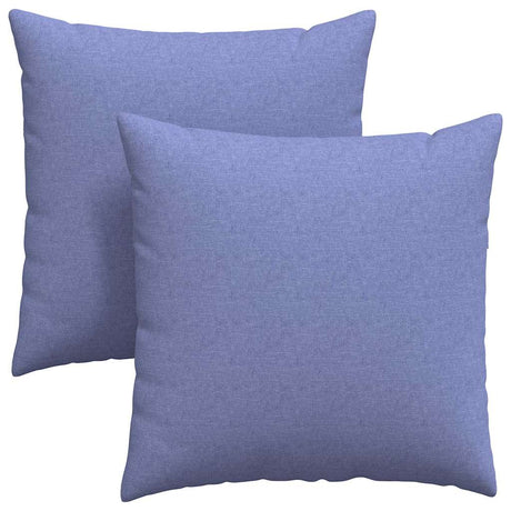 Vidaxl sofa kussens 2 pcs jeans blauw 80 x 80 cm stof