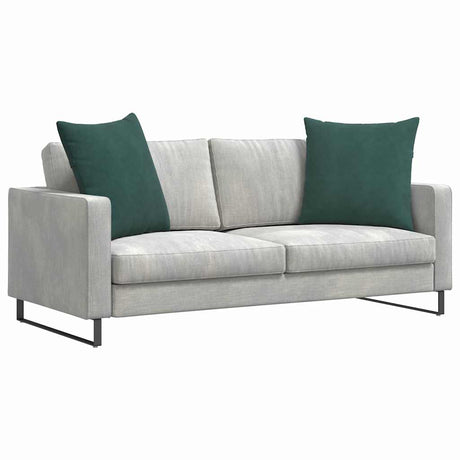 Vidaxl sofa kussens 2 stuks donkergroen 80 x 80 cm cordstof