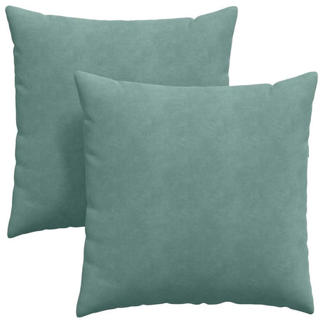 Vidaxl sofa kussens 2 stuks zeegroen 80 x 80 cm cordstof