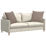 Vidaxl sofa kussens 2 stuks taupe 80 x 80 cm stof