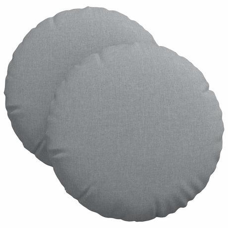 Vidaxl zitkussens 2 pcs lichtgrijs ø40 x 13 cm stof