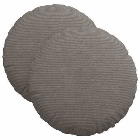 Vidaxl zitkussens 2 pcs lichtgrijs ø 40 cm katoen stof