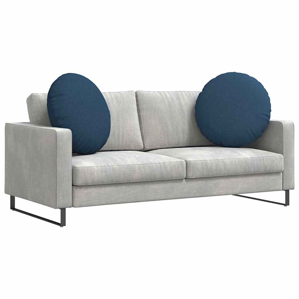 Vidaxl zitkussens 2 pcs blauw ø80 x 29 cm stof