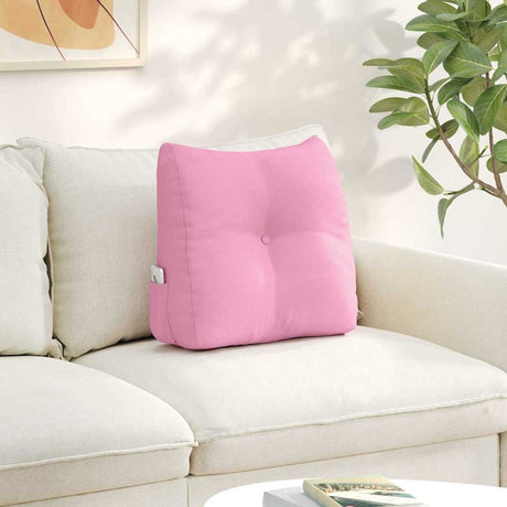 Vidaxl rugkussen roze 45 x 24 x 50 cm stof