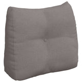 Vidaxl rugkussen taupe 60 x 24 x 50 cm stof