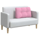 Vidaxl rugkussen roze 80 x 24 x 50 cm stof