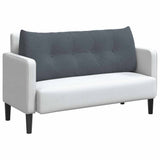 Vidaxl rugkussen donkergrijs 120 x 24 x 50 cm fluweel