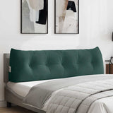 Vidaxl rugkussen donkergroen 160 x 24 x 50 cm fluweel
