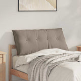 Vidaxl rugkussen taupe 100 x 50 cm microvezel stof