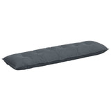 Vidaxl rugkussen donkergrijs 180 x 50 cm cordstof